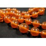 Vintage pressed amber beads necklace